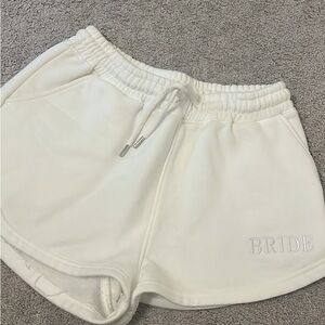 Elegant White Women's Athletic Shorts